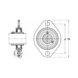 1/2 APPLIQUE TOLE OVALE SLFL3 Nsk PALIER SLFL25