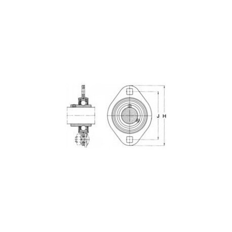 1/2 APPLIQUE TOLE OVALE SLFL3 Nsk PALIER SLFL25