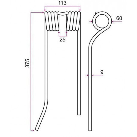 DENT FANEUSE TYPE PZ VGPZ106E / GRANGE & WALTER GW142