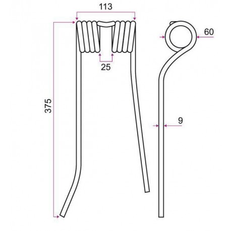 DENT FANEUSE TYPE PZ VGPZ111E / GRANGE & WALTER GW144