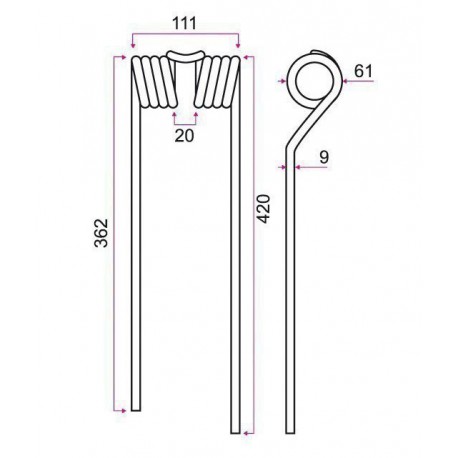 DENT FANEUSE TYPE PZ VGPZ339E / GRANGE & WALTER GW360G