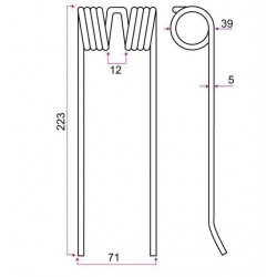 DENT PICK-UP TYPE RIVIERE CASALIS / GRANGE & WALTER GW158