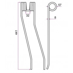 DENT ANDAINEUR TYPE STOLL / FELLA 491000 / GRANGE & WALTER GW181G