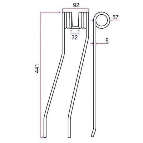 DENT ANDAINEUR TYPE STOLL / FELLA 490046 / GRANGE & WALTER GW181D