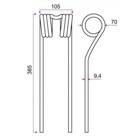 DENT FANEUSE TYPE STOLL / GRANGE & WALTER GW404