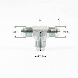 ADAPTEUR TE MALE 7/16 JIC