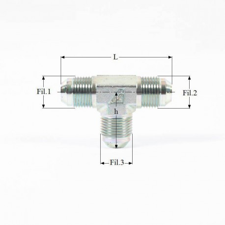 ADAPTEUR TE MALE 7/16 JIC