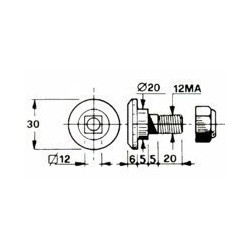 VIS + ECROU NYLSTOP POUR COUTEAU TYPE KVERNELAND-TAARUP