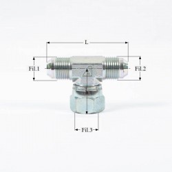 ADAPTEUR TE ORIENTABLE 9/16 JIC