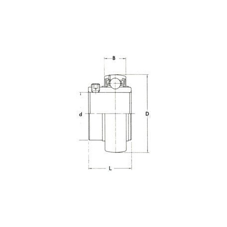 ROULEMENT DE PALIER NsK 20X47X17/31 ( SERRAGE A VIS POINTEAU )