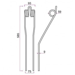 DENT ANDAINEUR TYPE VICON VF16600387 / GRANGE & WALTER GW 403