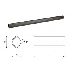 TUBE WALTERSCHEID 1bGA 1400 mm RILSANISE POUR JOINT GRAND ANGLE