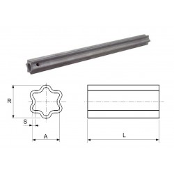 TUBE Walterscheid S4GA 1400 mm RILSANISE POUR JOINT GRAND ANGLE