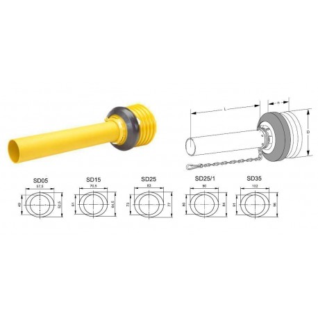 DEMI PROTECTEUR INT. Walterscheid SD15 1500