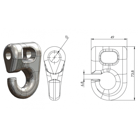 MANILLE D'EPAREUSE Forges Gorce MR Ø15.5 - SPEED SYSTEM