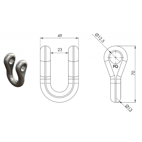 MANILLE Fg FG000713 FIL. 14 / Ø12,5 - prix valable jusqu'à épuisement