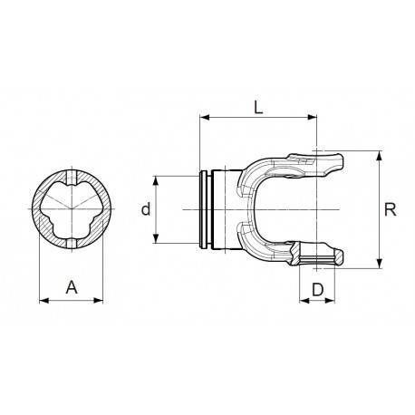 MACHOIRE TUBE EXT. YE10E