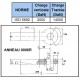 ANNEAU D'ATTELAGE FIXE 25 KM/H Ø50 ( charge tractée 14000 DaN )