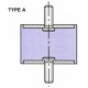 PLOT ANTI VIBRATOIRE ( SILENT BLOC ) TYPE A 30x25 M8