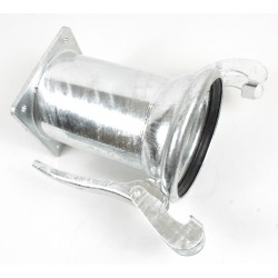 BRIDE CARREE 8' GALVANISEE AVEC RACCORD FEMELLE D.200