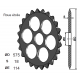 ROUE ETOILE ø D 575 , épais. 18 Trou central Ø114 TYPE DALBO