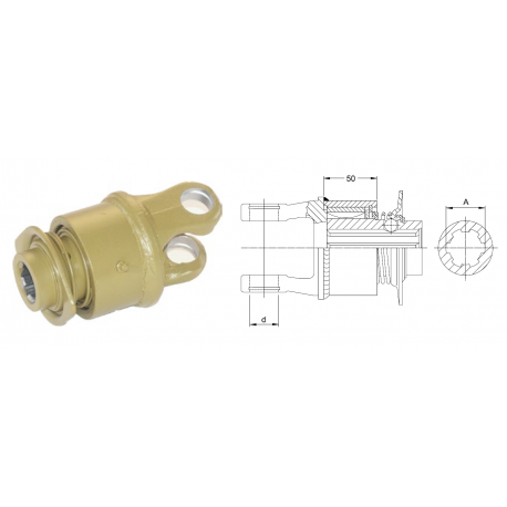 ROUE LIBRE TYPE WALTERSCHEID F5/1R W2400 1'3/8-6 / EUROCARDAN