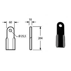 COUTEAU TYPE KUHN / NOBILI 6060002 = J1551000 ( nous consulter )