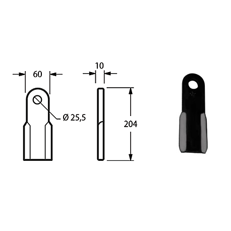 COUTEAU TYPE KUHN / NOBILI 6060002 = J1551000 ( nous consulter )