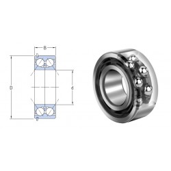 ROULEMENT A 2 RANGEES DE BILLES A CONTACT OBLIQUE 25X52X20.6