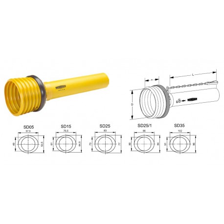 DEMI PROTECTEUR EXTERIEUR Walterscheid SDH25/1 A1500 852608 K