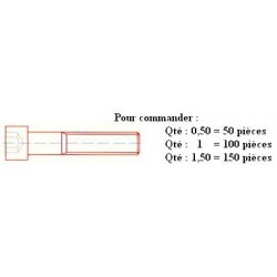 VIS CHc 12.9 Brut DIN 912 M20x30 ( prix aux 100 pièces ) *