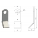 COUTEAU 50 x 6 FDT TYPE MAC CONNEL Forgé / FORGES SDT 50E6