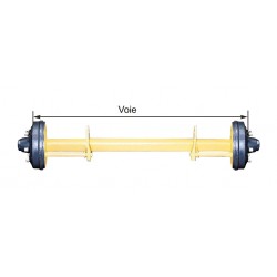 ESSIEU ADR 1008AF C.100 VOIE 1900 FREIN 400X80 F90-8 AXES M18 275/220