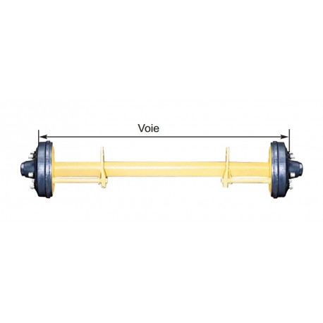 ESSIEU ADR 1008AF C.100 VOIE 1900 FREIN 400X80 F90-8 AXES M18 275/220