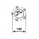 ROUE 10.0/80X12TL10PR AW909 5/0 94X140 BKT