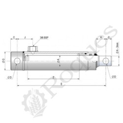 VERIN SIMPLE EFFET CHAPEL (640.4) 
