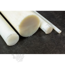 POLYAMIDE PA-6 / ERTALON 6SA NATUREL diam. 8 mm