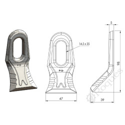 COUTEAU Y Fg Gorce FG000030 BABY MILLENIUM