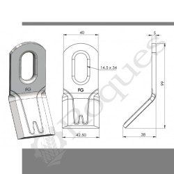 COUTEAU Y 40x5 FORGES GORCE FG000102