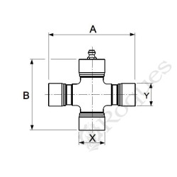 CROISILLON JDH 23.8x91 / 27x74.6 EUROCARDAN TYPE WALTERSCHEID 210600