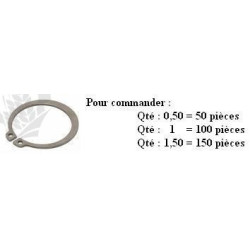 CIRCLIPS EXTERIEUR DIN 471 Ø38 ep1.75 ( prix aux 100 pièces )