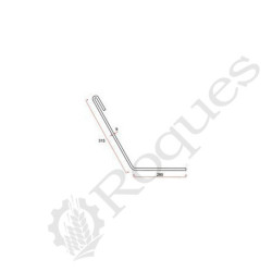 FLEXI-DOIGT LONG 285 mm TYPE AMAZONE / GRANGE & WALTER GW 256 GL