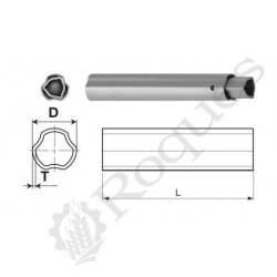 TUBE TRILOBE RILSAN Bondioli FREE ROTATION SFT S4 EXT. - ex 12314