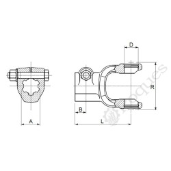 MACHOIRE SERIE 5 1"3/8Z6 PINCE SECANT / Binacchi - Bondioli