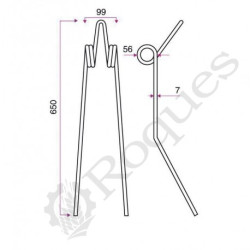 DENT TYPE CARRE 504.00307 / GRANGE & WALTER GW 428 