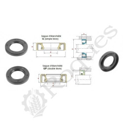 BAGUE D'ETANCHEITE 24X47X7 G