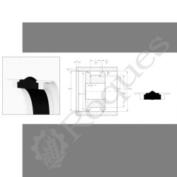 JOINT DE PISTON 80.00X65.00X20.00X5.00 ISO du KIT HU951200