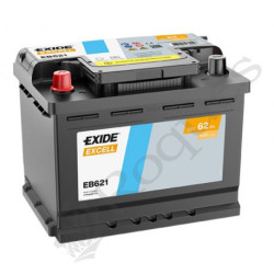 BATTERIE 12V EXIDE EXCELL 62AH/540A ( 242x175x190 ) B13 , + à droite