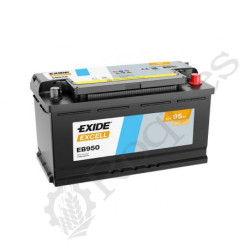 BATTERIE 12V EXIDE EXCELL 95AH/800A ( 353x175x190 ) B13 , + à droite