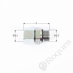 ADAPTEUR MALE GAZ CYLINDRIQUE AJADKO15L G1/2